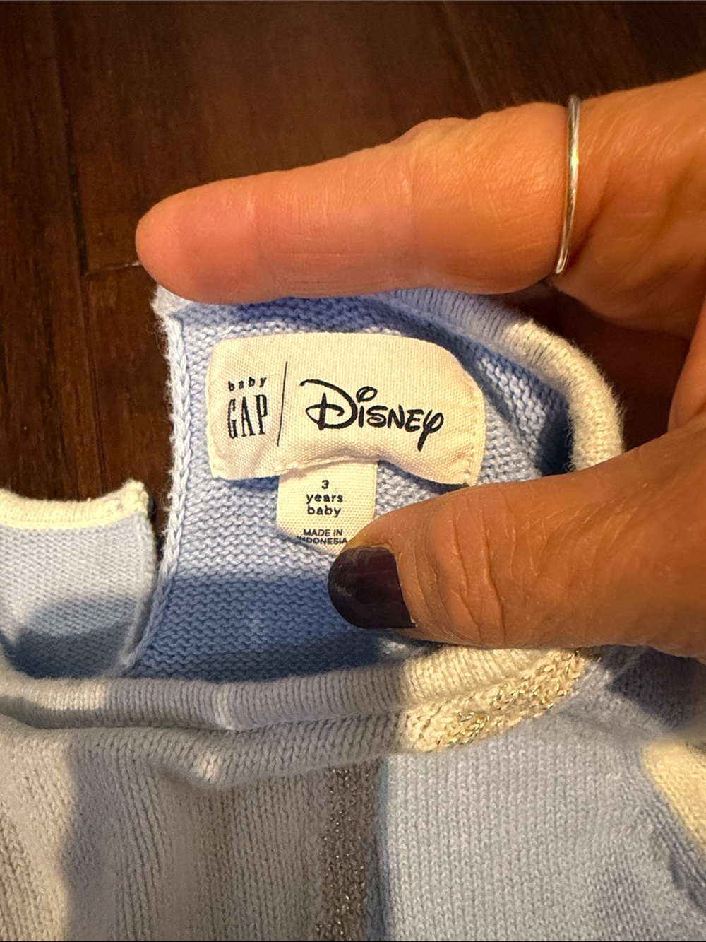 Disney Princess Cinderella Light Blue Knit & Tulle Costume Dress 3T Baby Gap - Picture 2 of 3